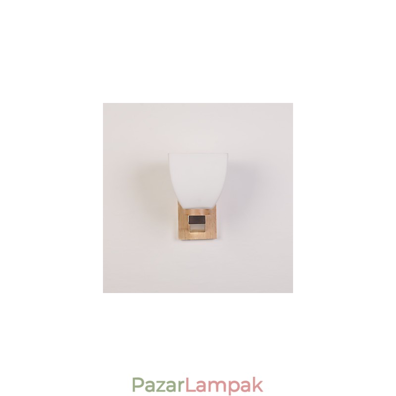 Egyszerű fali lámpa éjjeli íróasztali lámpa üvegernyővel és tömörfával hálószoba öltözőhöz Nappali babaszoba Kollégiumi dohányzóasztal könyvespolcok