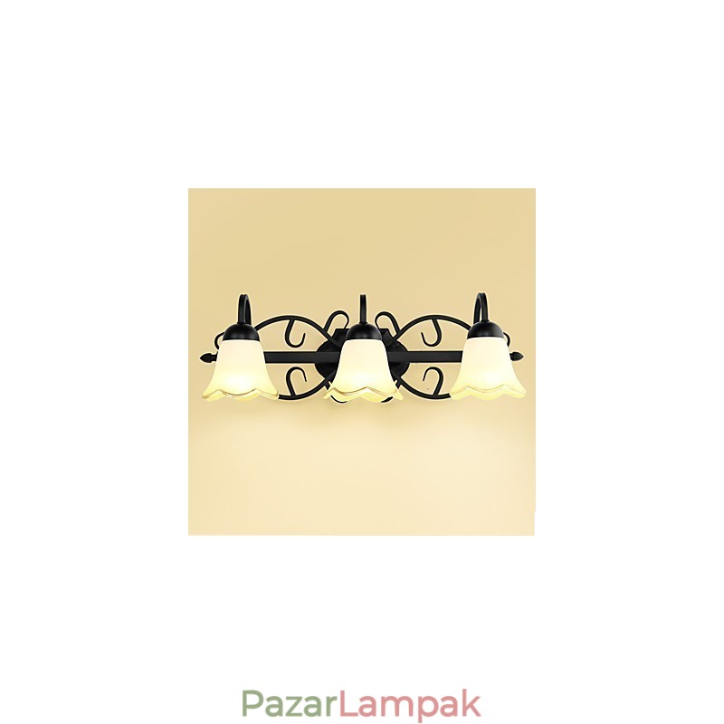 Rusztikus Lodge galvanizált funkció alsó világítású fürdőszobai fali világításhoz