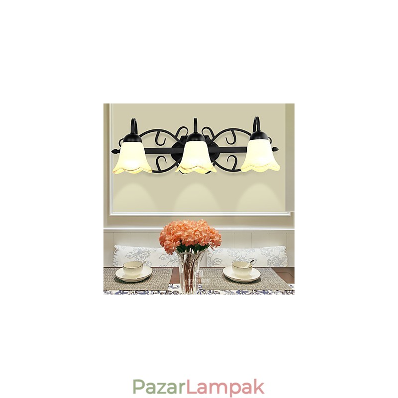 Rusztikus Lodge galvanizált funkció alsó világítású fürdőszobai fali világításhoz