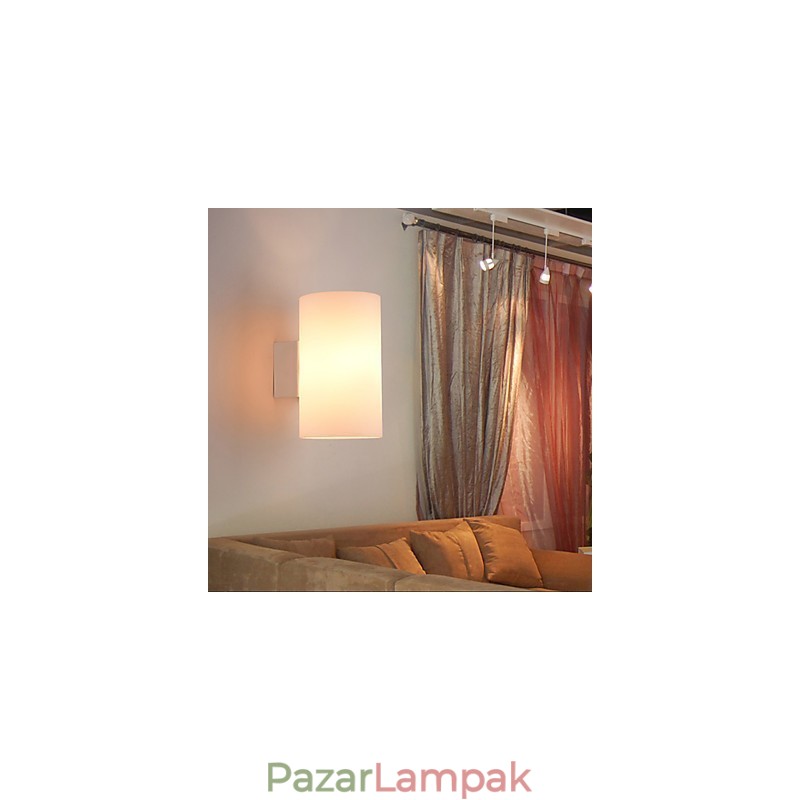 Üveg fali lámpa fém talphoz és üvegbúra hálószoba világításhoz