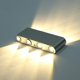 Modern falikar lámpatest beltéri folyosó fali lámpa alumínium dekoratív világítás integrált