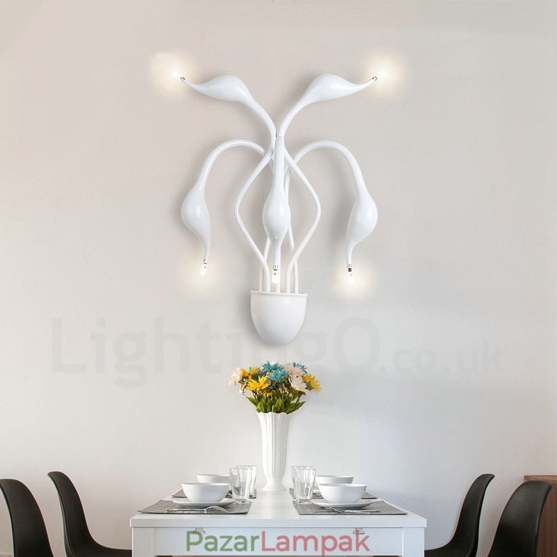 Swan Head Modern kortárs több színben Ambient Light falikar fali lámpa