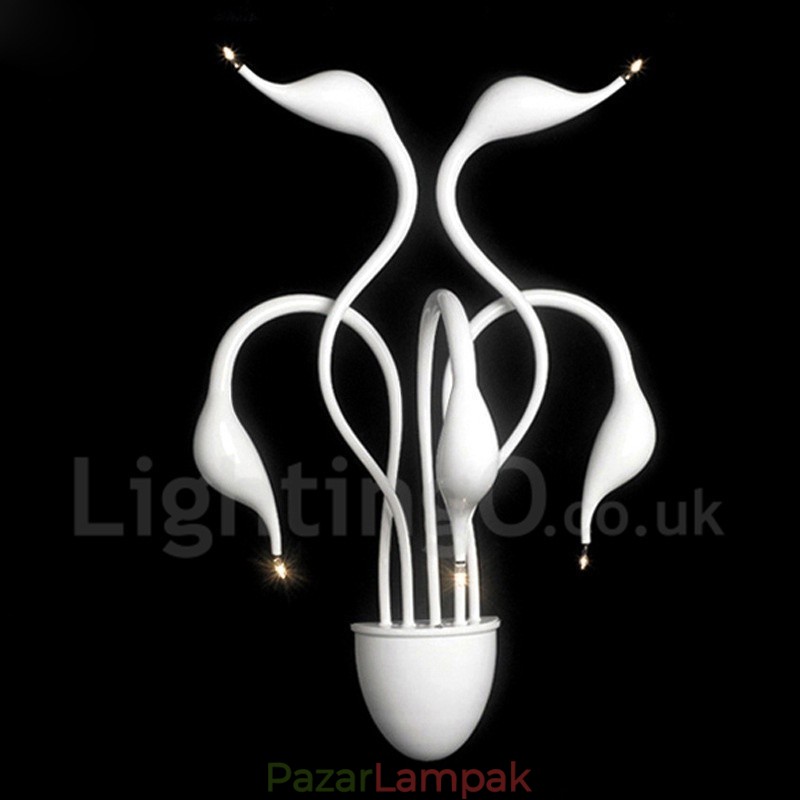 Swan Head Modern kortárs több színben Ambient Light falikar fali lámpa