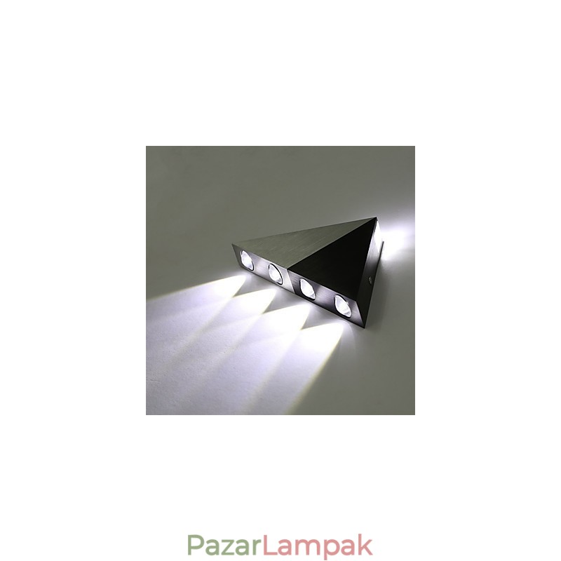 Modern háromszögű falikar lámpatest beltéri folyosóra fel le fali lámpa spotlámpa alumínium dekoratív világítás stúdió étterembe