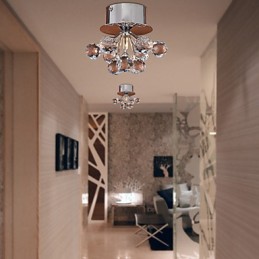 Modern, modern kristály mini stílusú krómozott fém süllyesztett tartó