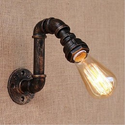 Nosztalgia Simple Water Pipe Dekoratív kis fali lámpa fali lámpa