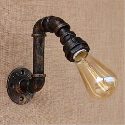 Nosztalgia Simple Water Pipe Dekoratív kis fali lámpa fali lámpa