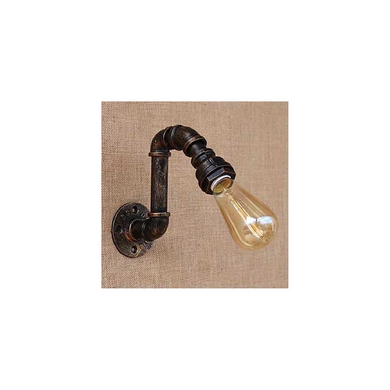 Nosztalgia Simple Water Pipe Dekoratív kis fali lámpa fali lámpa