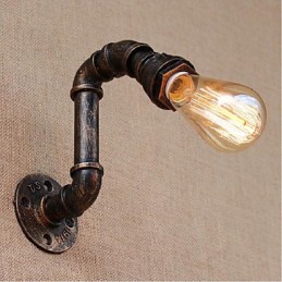Nosztalgia Simple Water Pipe Dekoratív kis fali lámpa fali lámpa