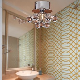 Modern, modern kristály mini stílusú krómozott fém süllyesztett tartó