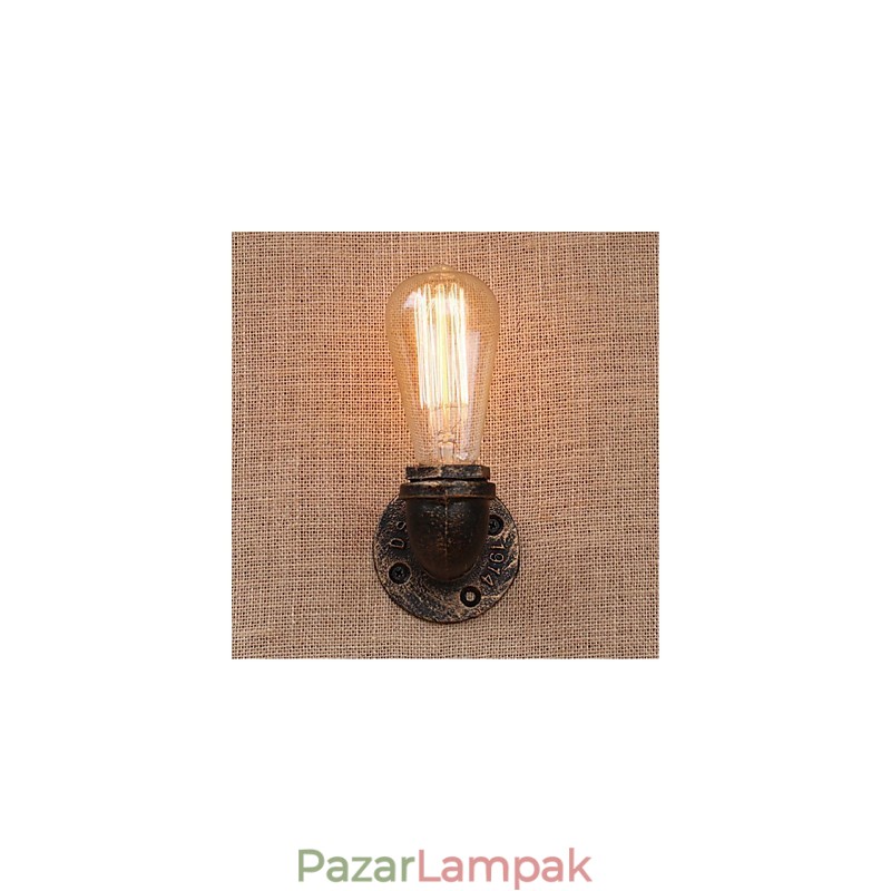 Nosztalgia Simple Water Pipe dekoratív kis fali lámpa fali lámpa