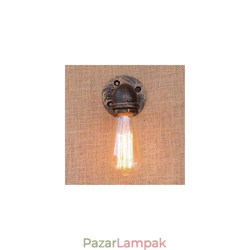 Nosztalgia Simple Water Pipe dekoratív kis fali lámpa fali lámpa