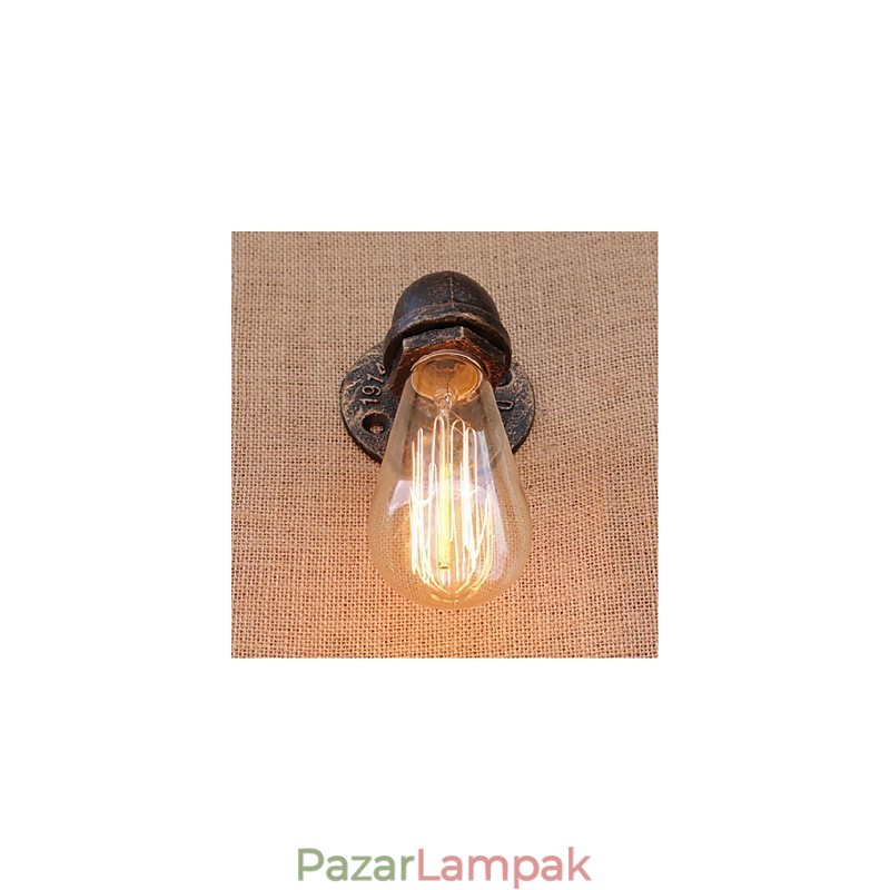 Nosztalgia Simple Water Pipe dekoratív kis fali lámpa fali lámpa