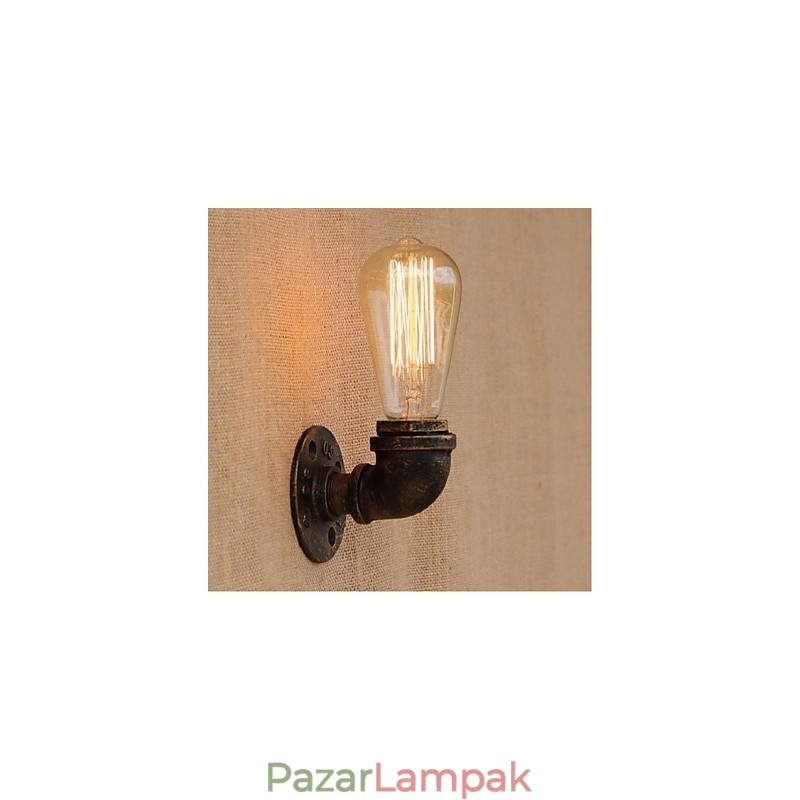 Nosztalgia Simple Water Pipe dekoratív kis fali lámpa fali lámpa