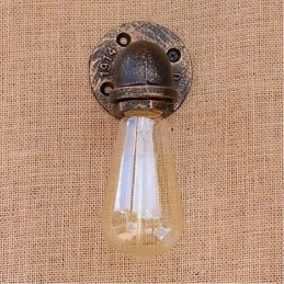 Nosztalgia Simple Water Pipe dekoratív kis fali lámpa fali lámpa
