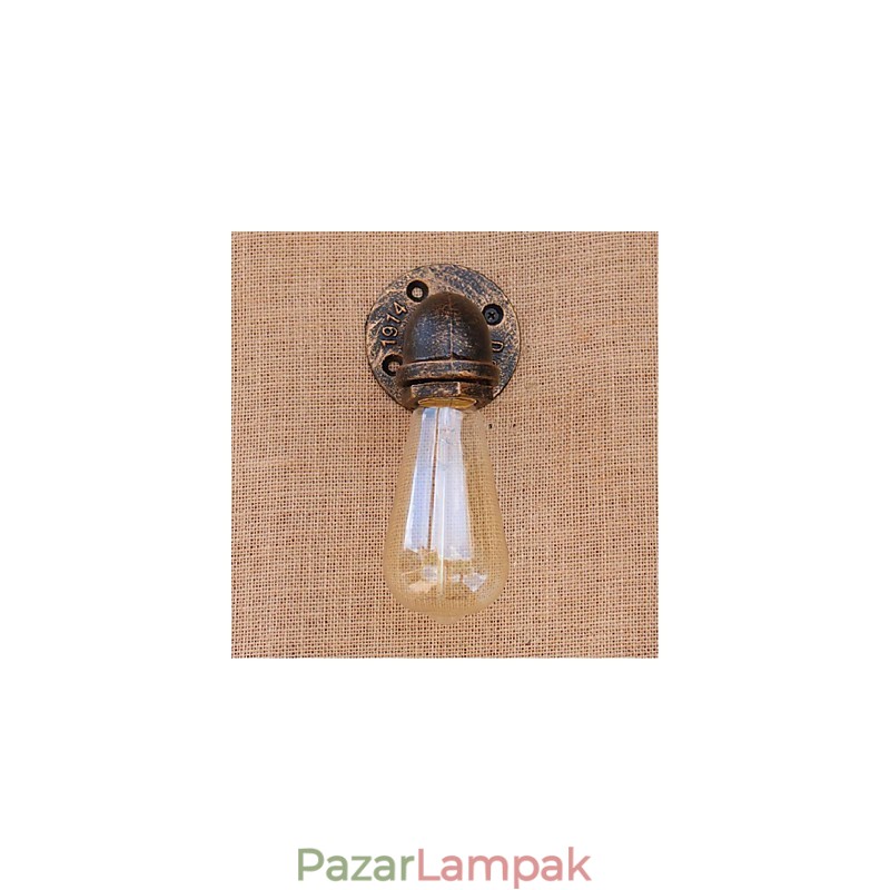 Nosztalgia Simple Water Pipe dekoratív kis fali lámpa fali lámpa