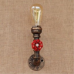 Nosztalgia Simple Water Pipe dekoratív kis fali lámpa fali lámpa