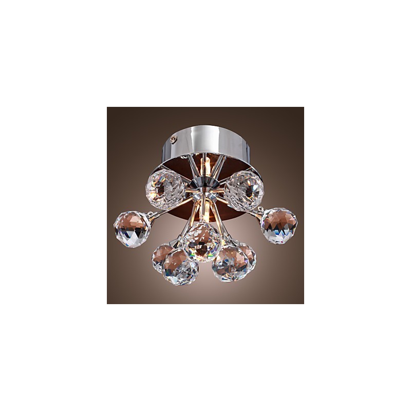 Modern, modern kristály mini stílusú krómozott fém süllyesztett tartó