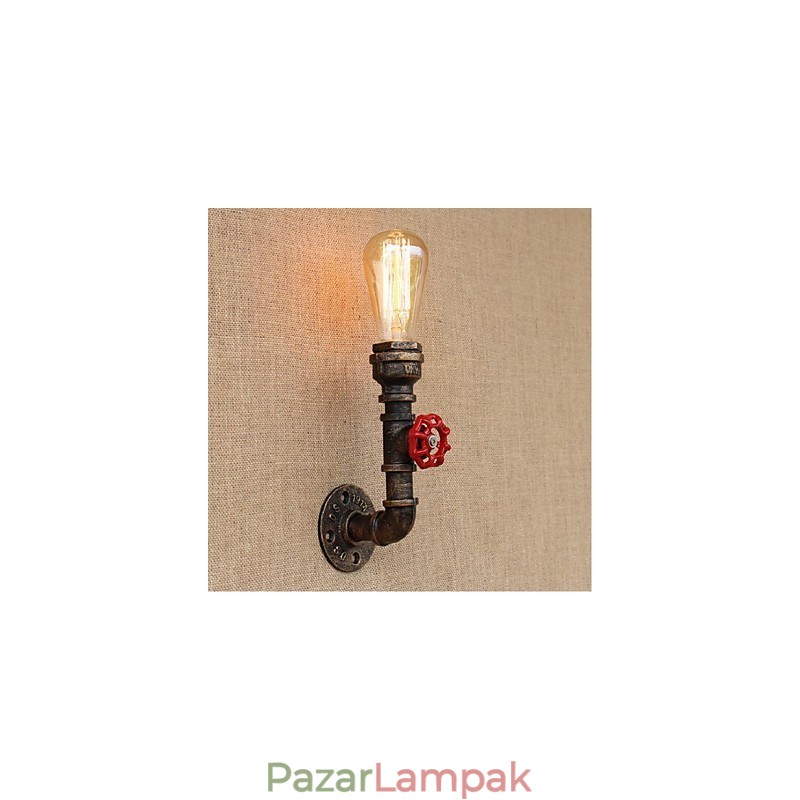 Nosztalgia Simple Water Pipe dekoratív kis fali lámpa fali lámpa