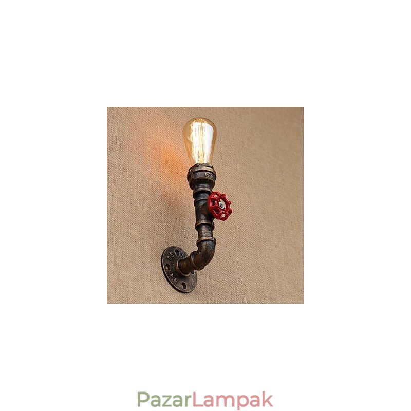 Nosztalgia Simple Water Pipe dekoratív kis fali lámpa fali lámpa