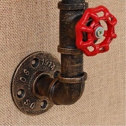 Nosztalgia Simple Water Pipe dekoratív kis fali lámpa fali lámpa