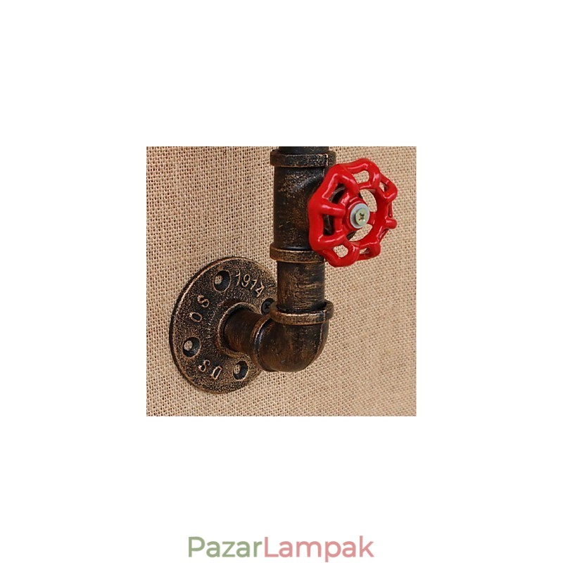 Nosztalgia Simple Water Pipe dekoratív kis fali lámpa fali lámpa