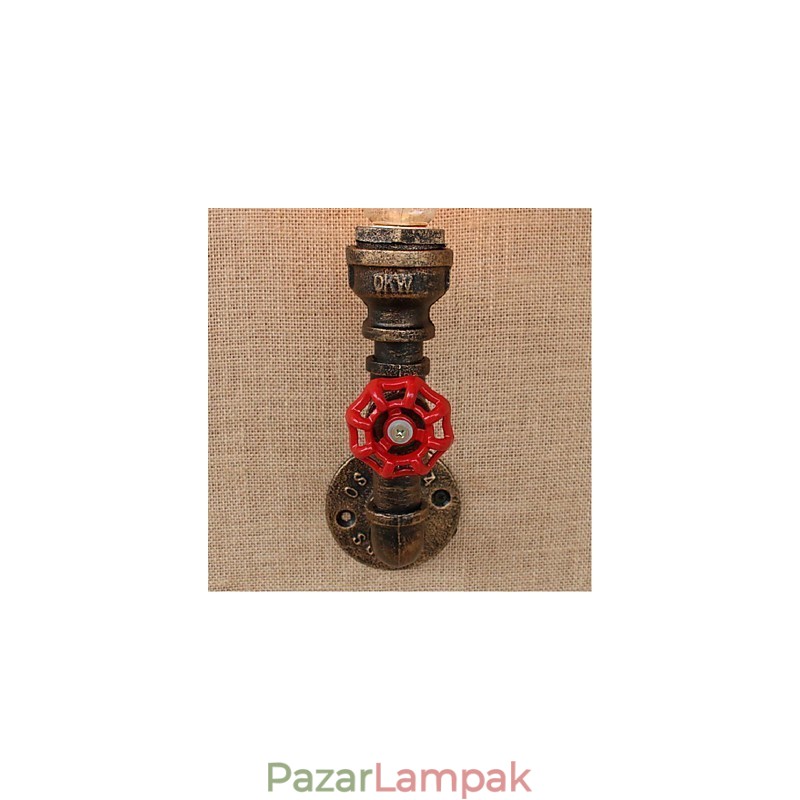 Nosztalgia Simple Water Pipe dekoratív kis fali lámpa fali lámpa