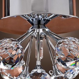 Modern, modern kristály mini stílusú krómozott fém süllyesztett tartó