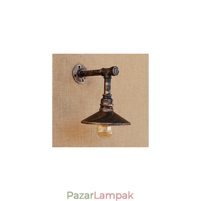 Rusztikus Lodge Country Antique Brass Feature Ambient Light falikar falilámpákhoz