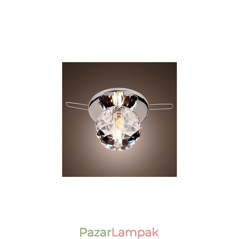 Modern, modern kristály mini stílusú krómozott fém süllyesztett tartó