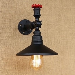 Retro étterem Edison ipari tömlők egyfejű díszfali lámpa