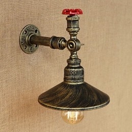 Retro étterem Edison ipari tömlők egyfejű díszfali lámpa