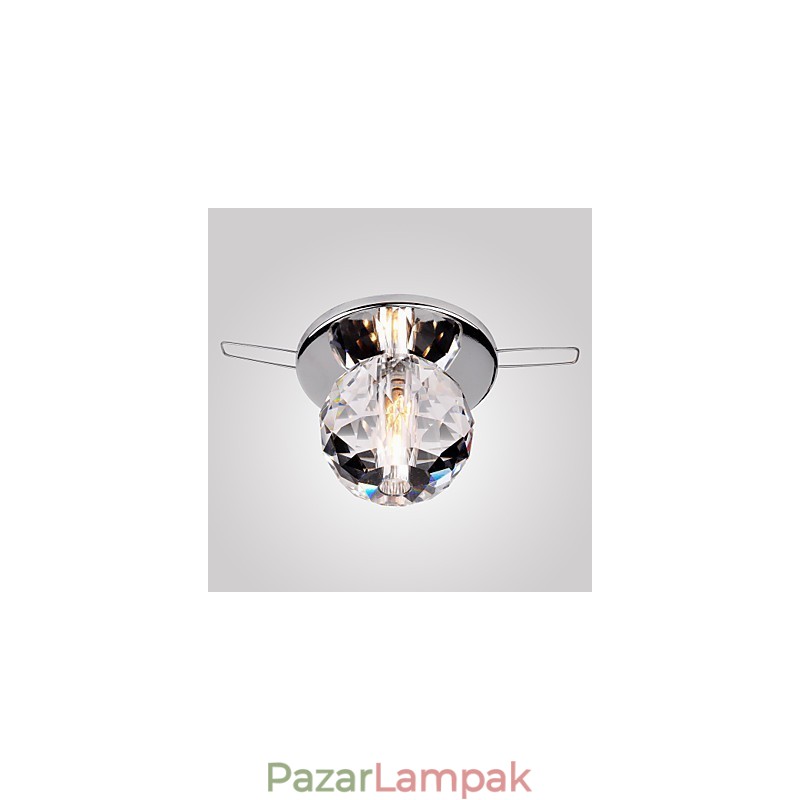 Modern, modern kristály mini stílusú krómozott fém süllyesztett tartó