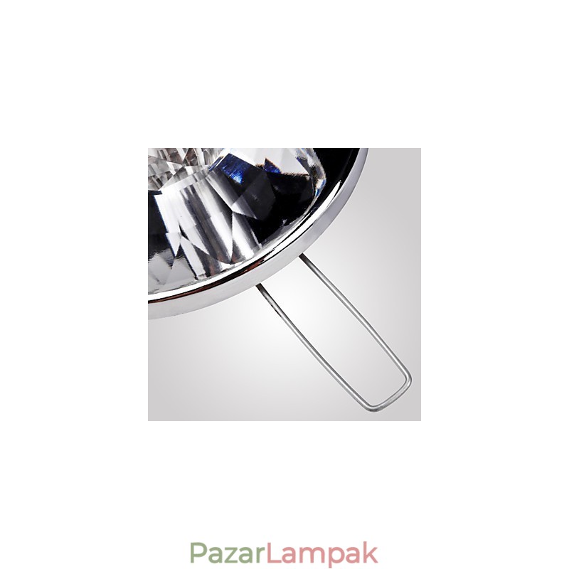 Modern, modern kristály mini stílusú krómozott fém süllyesztett tartó