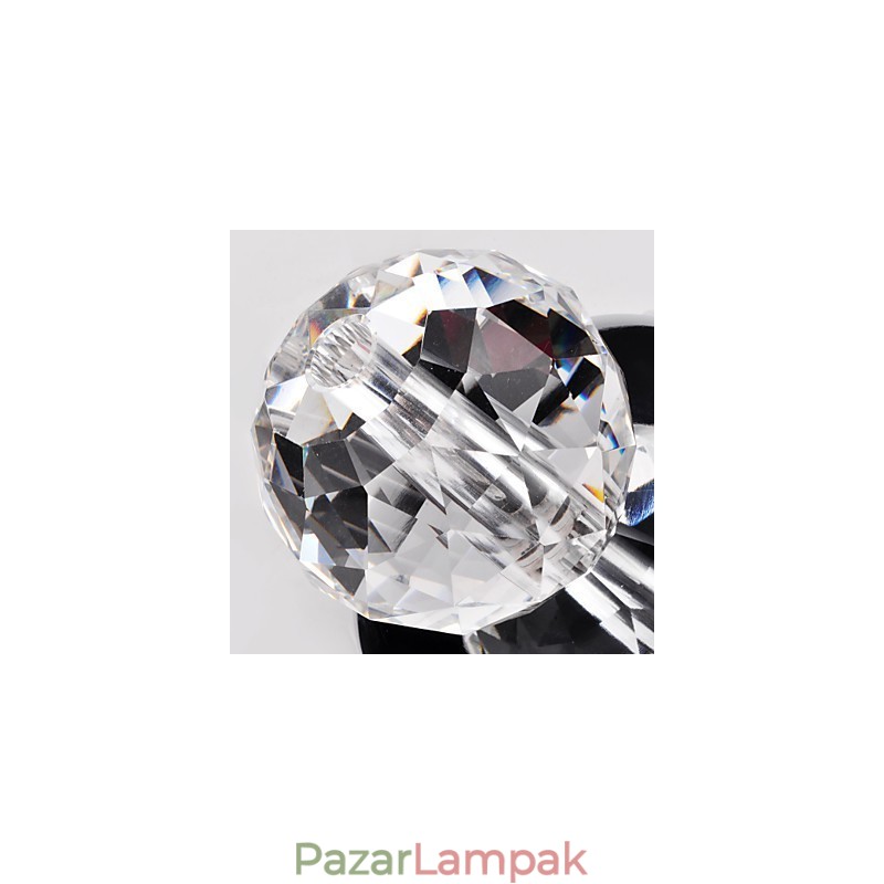 Modern, modern kristály mini stílusú krómozott fém süllyesztett tartó