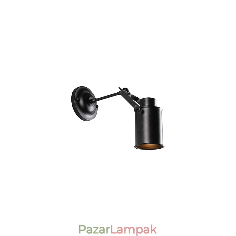 Vintage fekete fém tetőtéri falikar Nappali Étkező Előszoba Kávézó Bárok Bár fali lámpa
