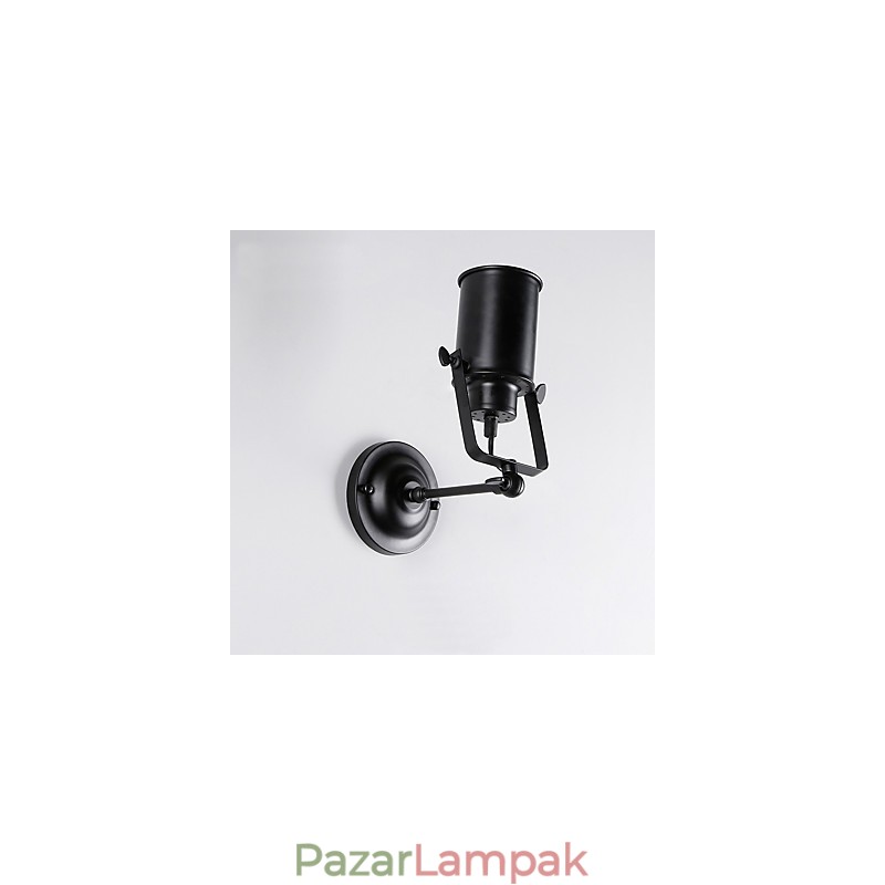 Vintage fekete fém tetőtéri falikar Nappali Étkező Előszoba Kávézó Bárok Bár fali lámpa
