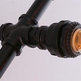 Vintage Water Pipe Loving Heart Kreatív fali lámpák Ipari nappali Étterem Bárok Kávézó dekoráció Falikarok