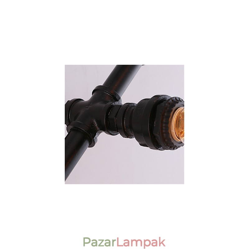 Vintage Water Pipe Loving Heart Kreatív fali lámpák Ipari nappali Étterem Bárok Kávézó dekoráció Falikarok