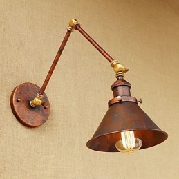 Falikar sárgaréz Vintage ipari fali lámpa, otthoni világítás beltéri dekorációs falikar