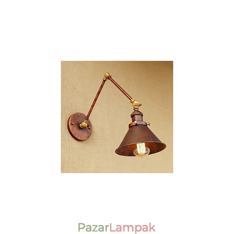 Falikar sárgaréz Vintage ipari fali lámpa, otthoni világítás beltéri dekorációs falikar