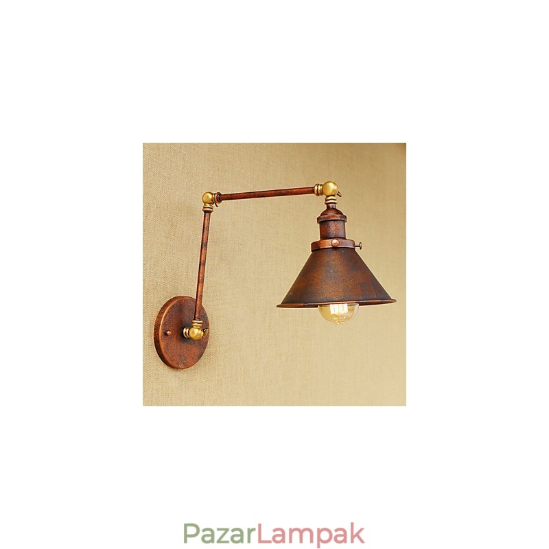 Falikar sárgaréz Vintage ipari fali lámpa, otthoni világítás beltéri dekorációs falikar
