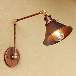Falikar sárgaréz Vintage ipari fali lámpa, otthoni világítás beltéri dekorációs falikar