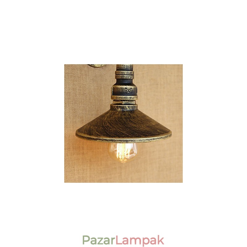 Rusztikus Lodge Country Retro Painting Feature Mini stílusú Ambient Light falilámpákhoz