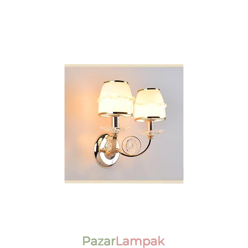 Modern, kortárs galvanizált funkció a kristály lengőkaros szemvédelemhez környezeti fény fali lámpákhoz