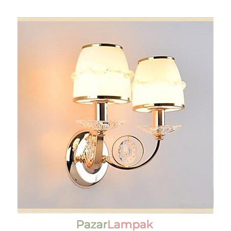 Modern, kortárs galvanizált funkció a kristály lengőkaros szemvédelemhez környezeti fény fali lámpákhoz