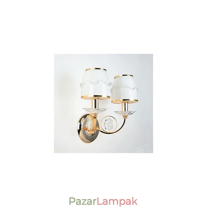 Modern, kortárs galvanizált funkció a kristály lengőkaros szemvédelemhez környezeti fény fali lámpákhoz