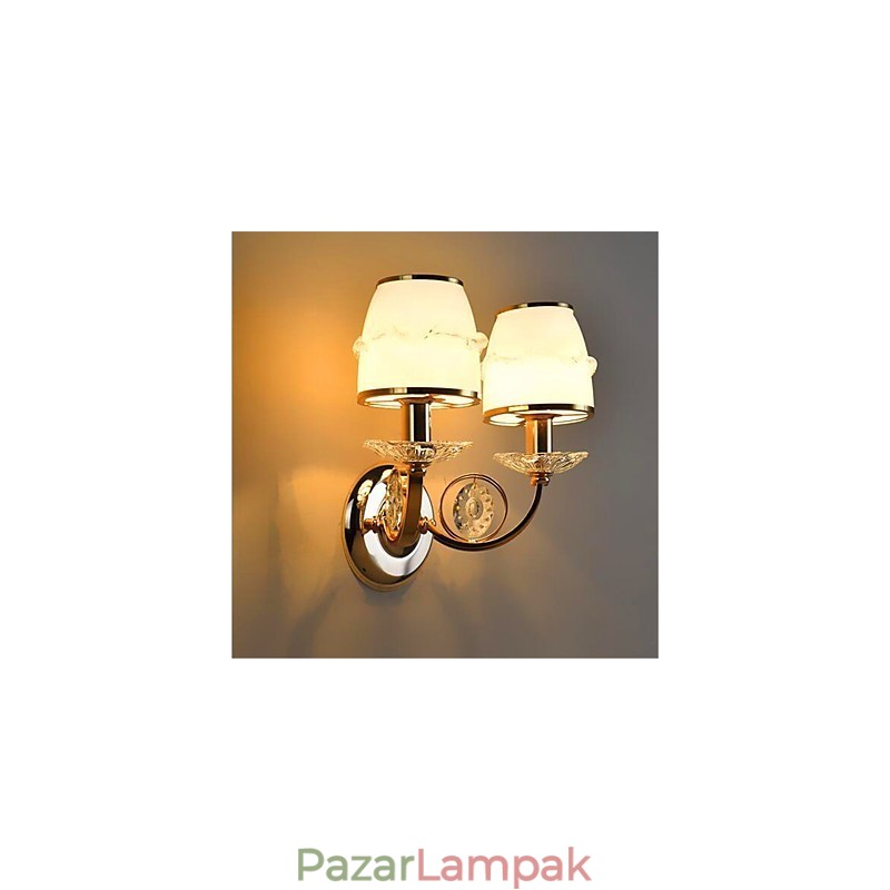 Modern, kortárs galvanizált funkció a kristály lengőkaros szemvédelemhez környezeti fény fali lámpákhoz