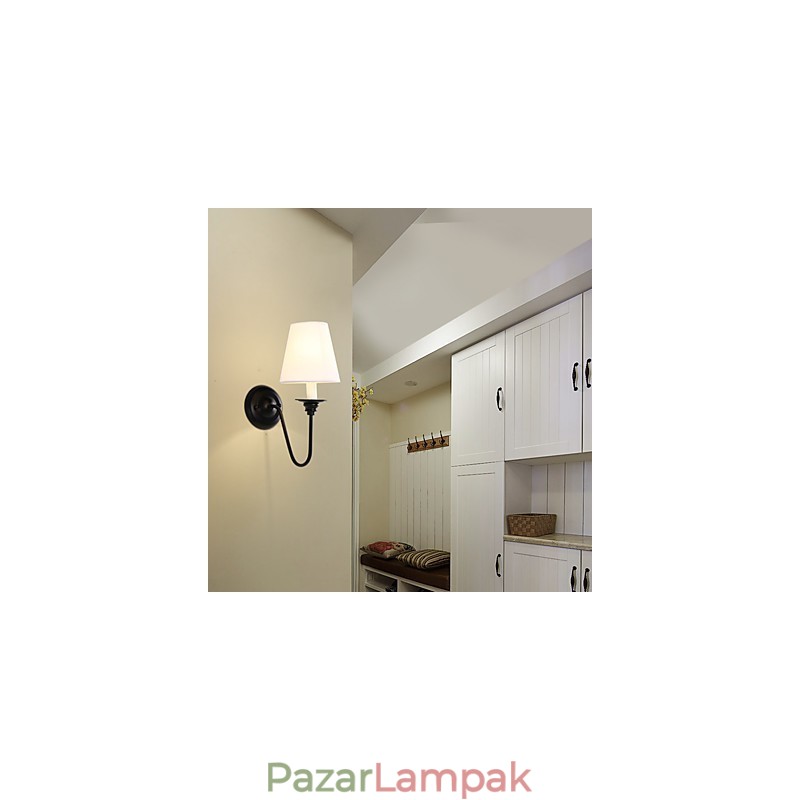 Rustic Lodge Black Oxide Finish funkció a szem védelmére Ambient Light fali lámpák fali lámpa