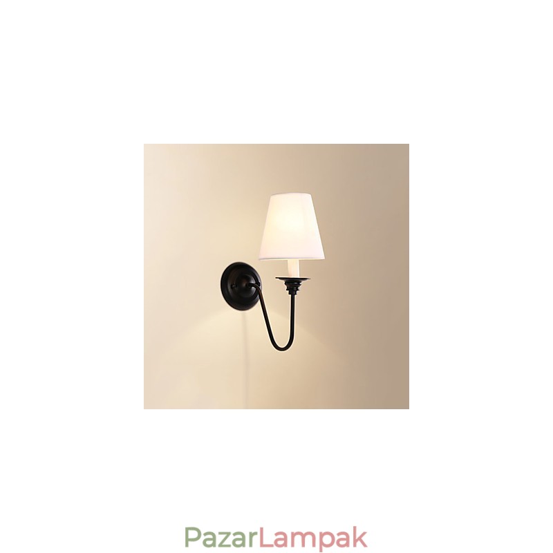 Rustic Lodge Black Oxide Finish funkció a szem védelmére Ambient Light fali lámpák fali lámpa